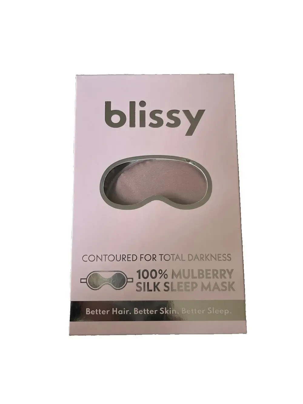 Blissy 100% Mulberry Silk Sleep Mask Pink